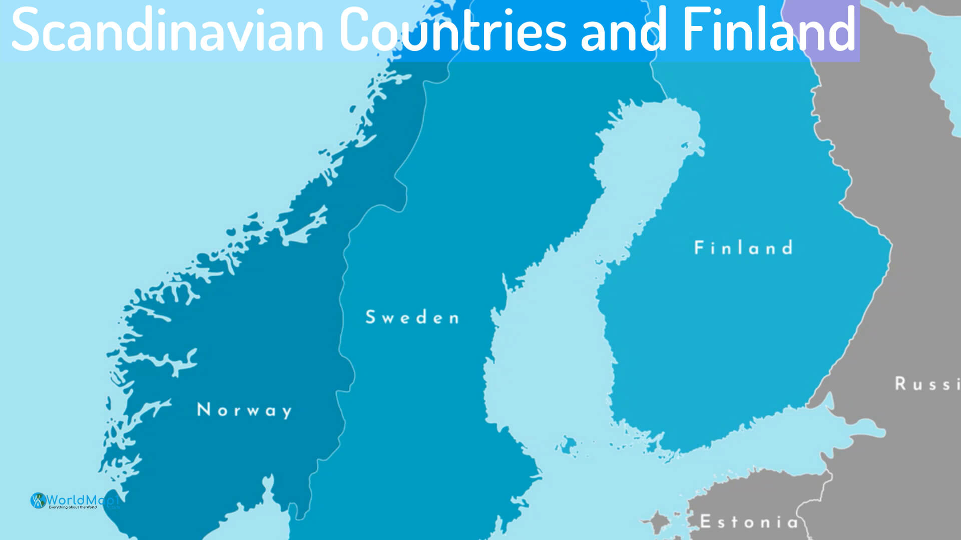 Scandinavian Countries and Finland Map